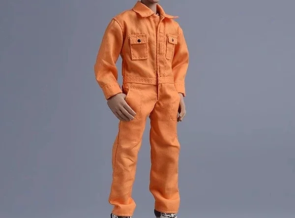1/12 Scale Casual Workwear Jumpsuit for Figures 8 1/12 Scale Casual Workwear Jumpsuit for Figures - Image 8