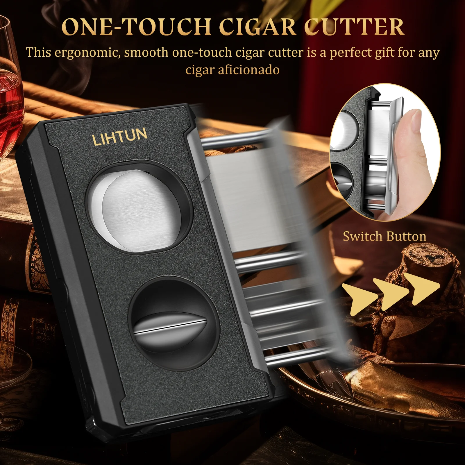 Premium Stainless Steel 4-in-1 Cigar Cutter 3 Premium Stainless Steel 4-in-1 Cigar Cutter - Image 3