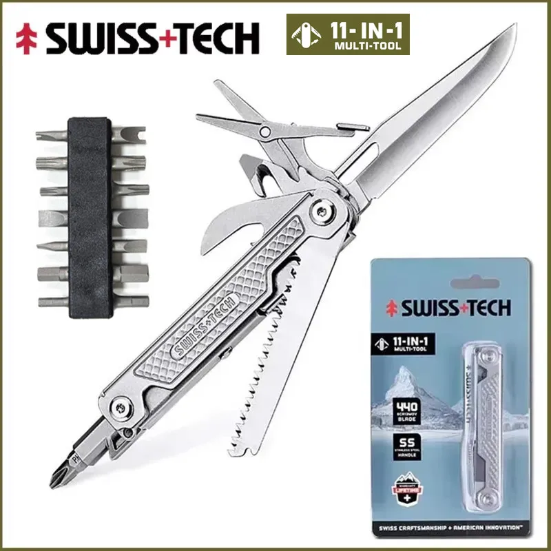 Swiss Tech 11-in-1 Compact Multitool 9 Swiss Tech 11-in-1 Compact Multitool - Image 9