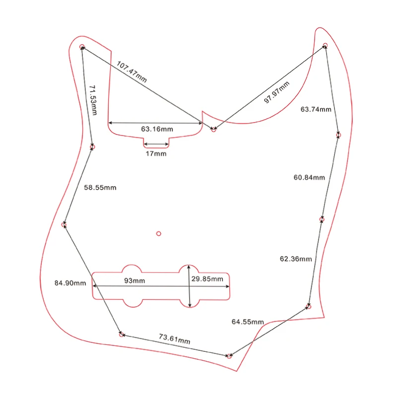 Japan Sadowsky UV70 Pickguard in Multiple Colors 6 Japan Sadowsky UV70 Pickguard in Multiple Colors - Image 6