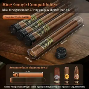 Black Leather Cigar Case with Accessories 10 S95add94d68a14a13a5fd1c32027645adh