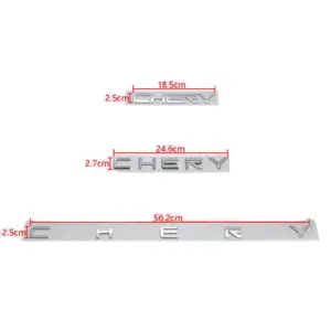 CHERY Badge Set - 3 Sizes, Chrome/Black 12 S95b52aa9b4cf40d4bcb05aafa2a926e4f