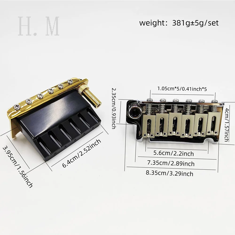Zinc Alloy Electric Guitar Bridge Kit 5 Zinc Alloy Electric Guitar Bridge Kit - Image 5