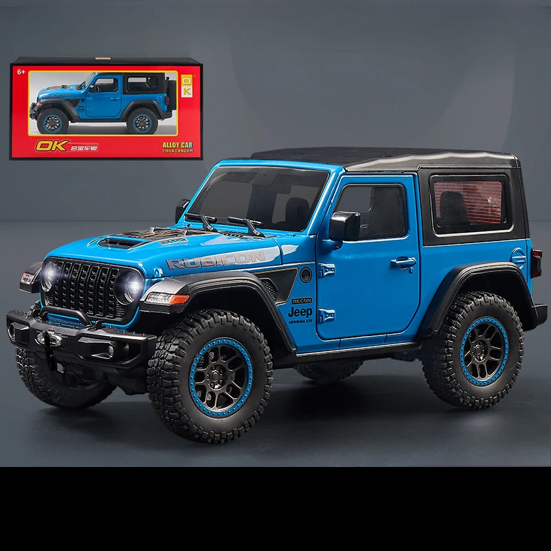 1:18 Scale Diecast Jeep Wrangler Rubicon Model 7 1:18 Scale Diecast Jeep Wrangler Rubicon Model - Image 7