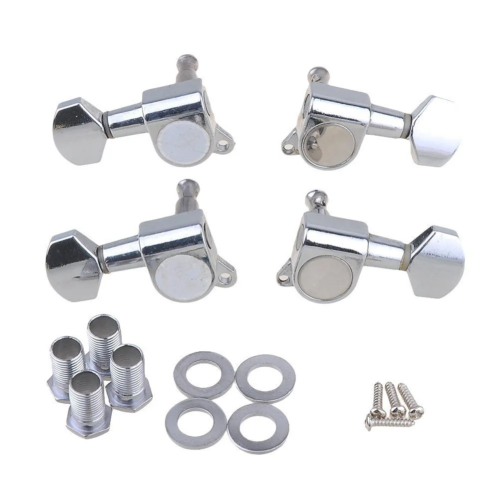 Electroplated Silver Ukulele Button Set 2 Electroplated Silver Ukulele Button Set - Image 2