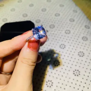 Sterling Silver Lab-Grown Gemstone Ring 8 S95e8f87b2d894b0fbed9bb5ce1decb68o