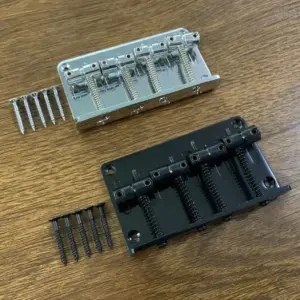 Professional 4-String Bass Guitar Bridge with Finishes