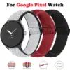 Pixel Watch 2 Elastic Nylon Replacement Strap in Black and Red