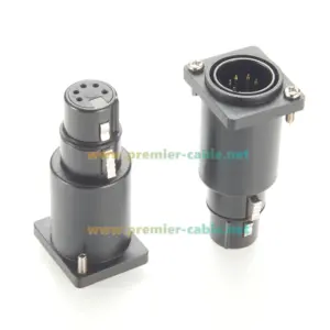 XLR 5Pin Panel Mount Connector Set 12 S963f6a3b3f4941dd9afde7e1e0a469af0