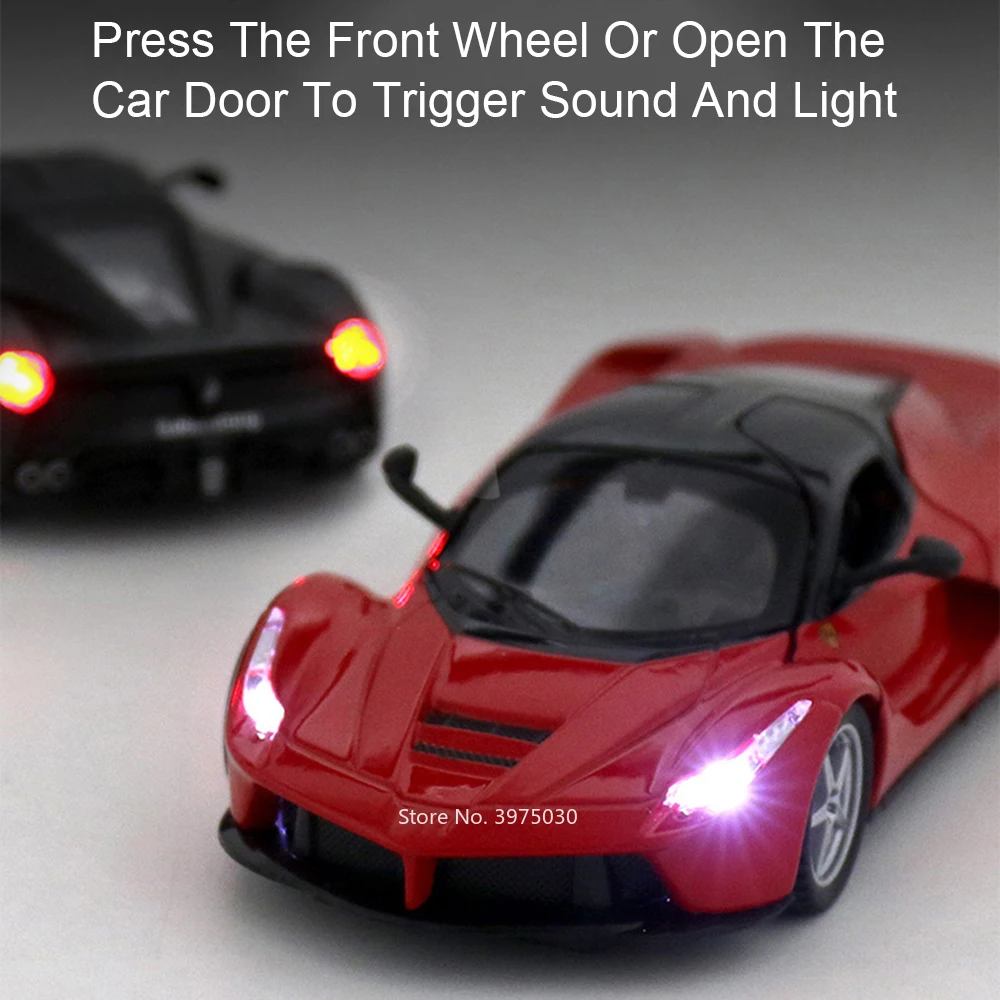Red Miniature Sports Car Model 1:32 Diecast 4 Red Miniature Sports Car Model 1:32 Diecast - Image 4