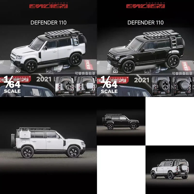Black Land Rover Defender 110 Diecast Model 1:64 2 Black Land Rover Defender 110 Diecast Model 1:64 - Image 2