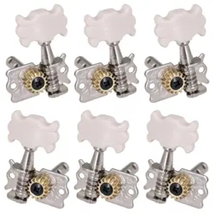 Acoustic Guitar Tuning Peg Set with White Handles 7 S9670852284c949b2b38531cab52c35ad5