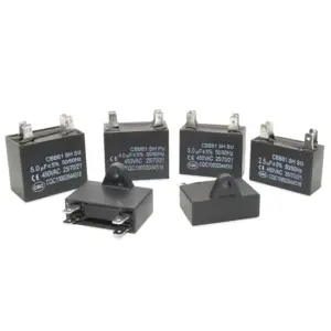 Black CBB61 Fan Capacitor 450V 1-20UF