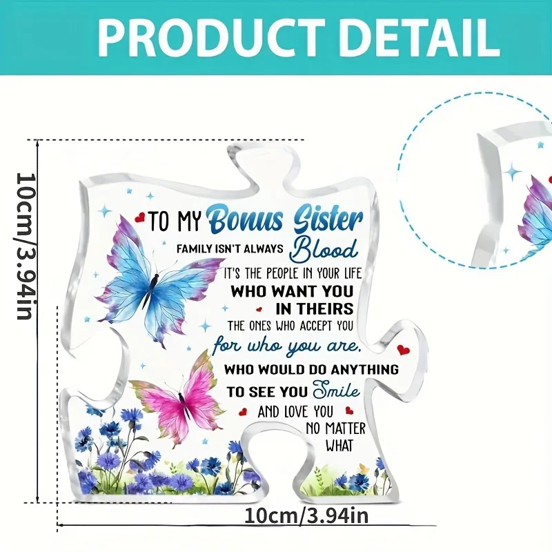 Heartfelt Sister Puzzle Piece Decor 3 Heartfelt Sister Puzzle Piece Decor - Image 3