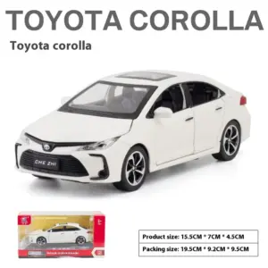 White Toyota Corolla 1:32 Diecast Model 16 S9680fc6b687042f6b91c8149c44159a2A
