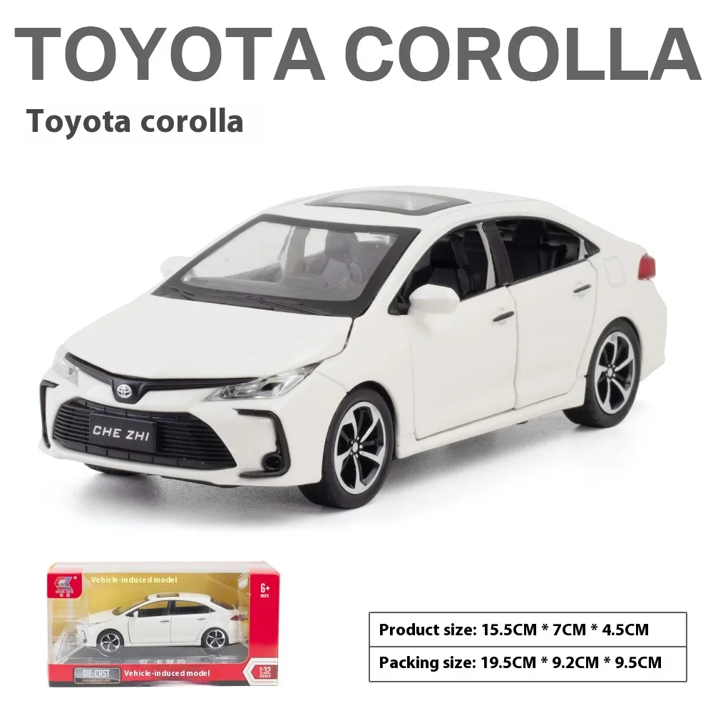 White Toyota Corolla 1:32 Diecast Model 7 White Toyota Corolla 1:32 Diecast Model - Image 7