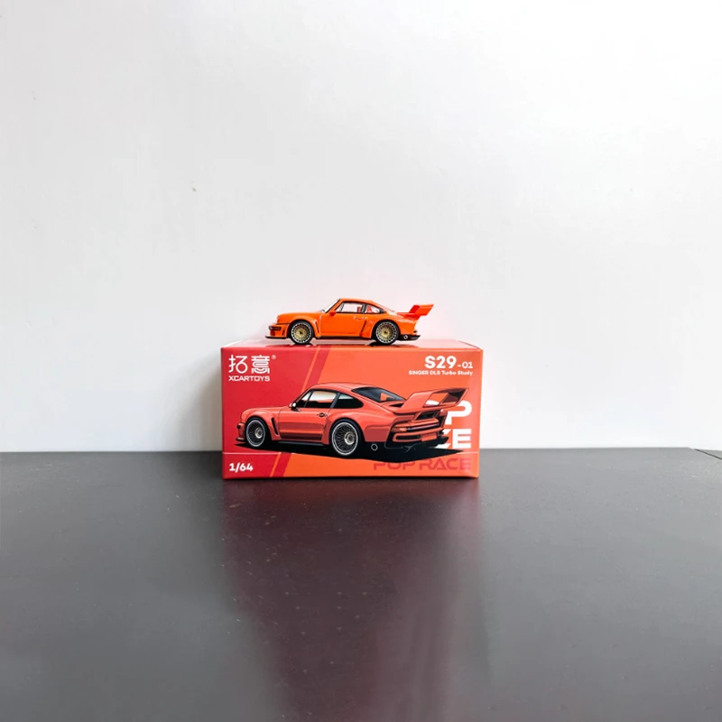 Vibrant Orange Porsche 911 Diecast Model 1:64 Scale 3 Vibrant Orange Porsche 911 Diecast Model 1:64 Scale - Image 3