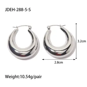 Stainless Steel Water Drop Hoop Earrings 18 S96bd589446e041b6aeeb216cbed769a6b