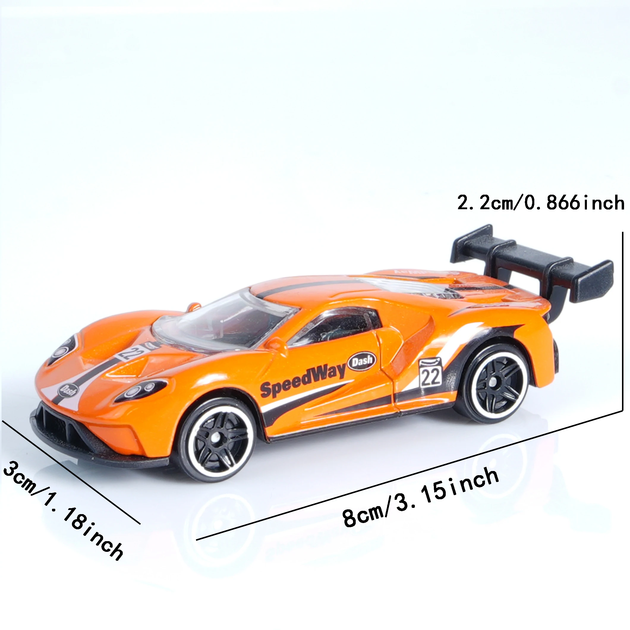 Orange 1:64 Scale Die-Cast Racing Car 4 Orange 1:64 Scale Die-Cast Racing Car - Image 4