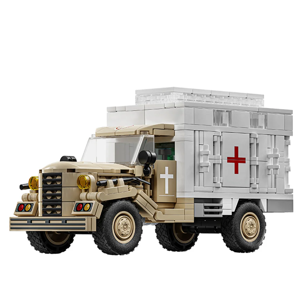 WWII Military Vehicle Model Set with Trailer 6 WWII Military Vehicle Model Set with Trailer - Image 6