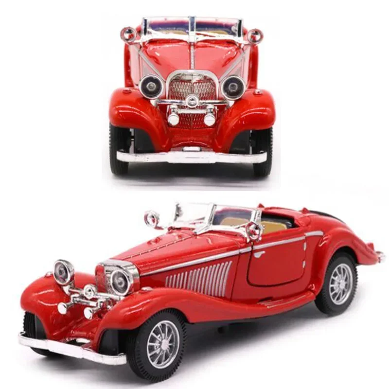 Vintage 1936 Red Diecast Model Car, 1:28 Scale 3 Vintage 1936 Red Diecast Model Car, 1:28 Scale - Image 3