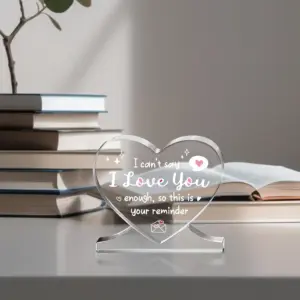 Heart-Shaped Acrylic Romantic Plaque 11 S96fd8999f62940d5b647c20638e0f6abH