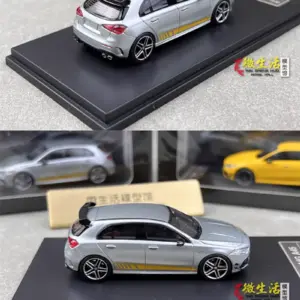 White Mercedes-Benz A45 AMG 1/64 Scale Model 8 S9711e3f11f734aacb36ccd28791a6ca53