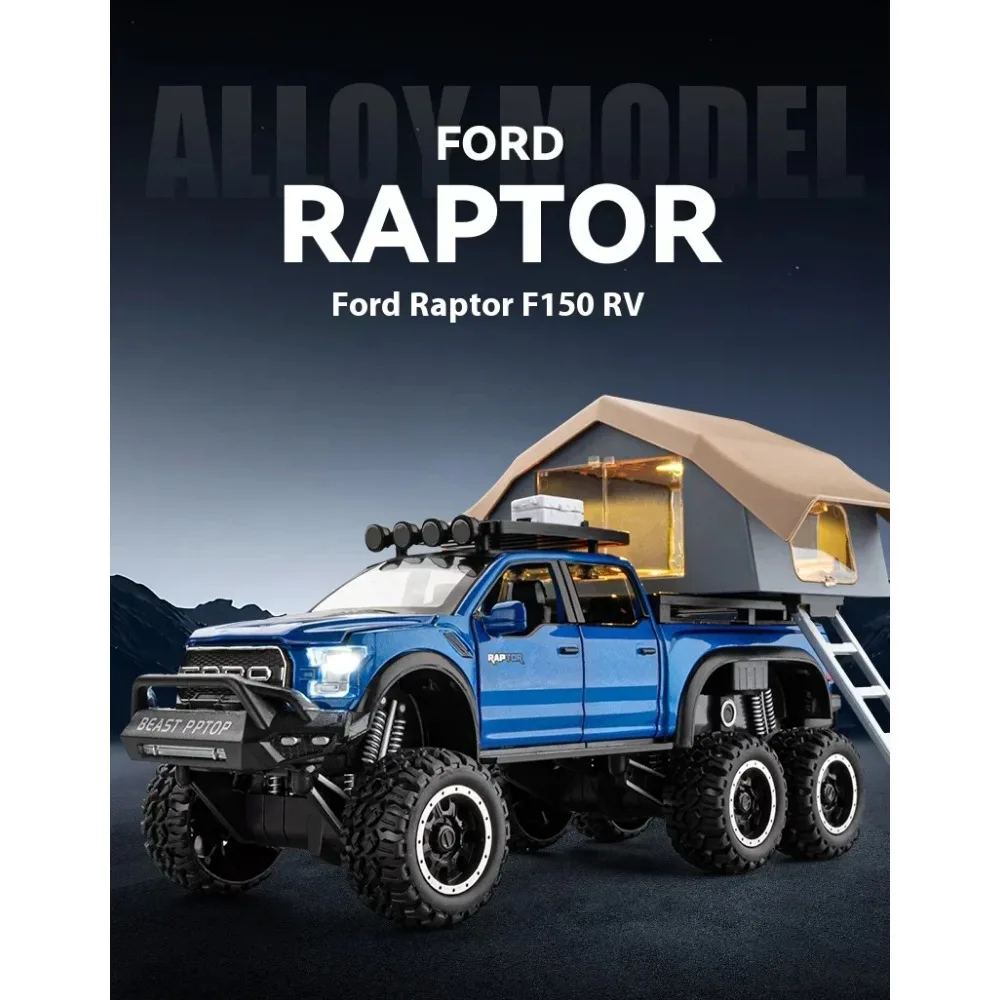 1:24 Ford Raptor F150 Diecast Model 5 1:24 Ford Raptor F150 Diecast Model - Image 5