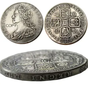 Vintage George II Coin Replica with Nostalgia 17 S9723e363011f400f9fc3a8b7f5e2156aL