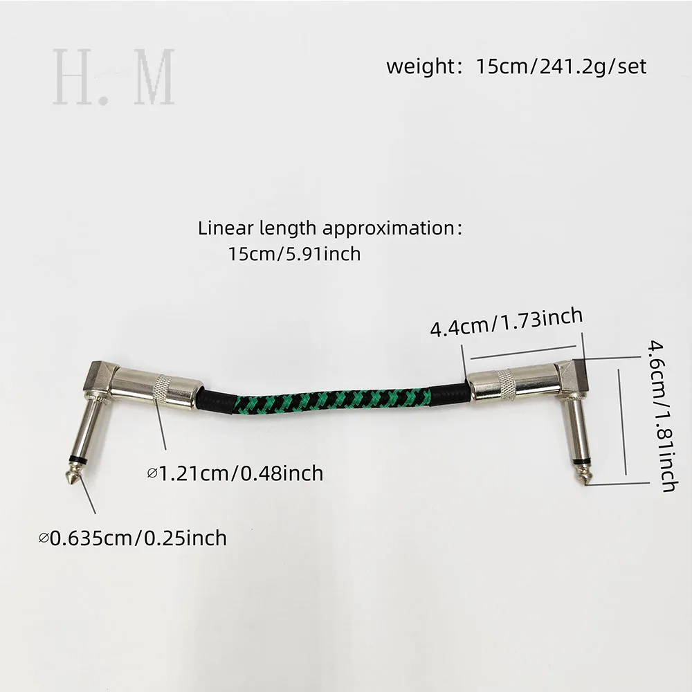 Vibrant 15cm Guitar Effect Patch Cables Set 6 Vibrant 15cm Guitar Effect Patch Cables Set - Image 6