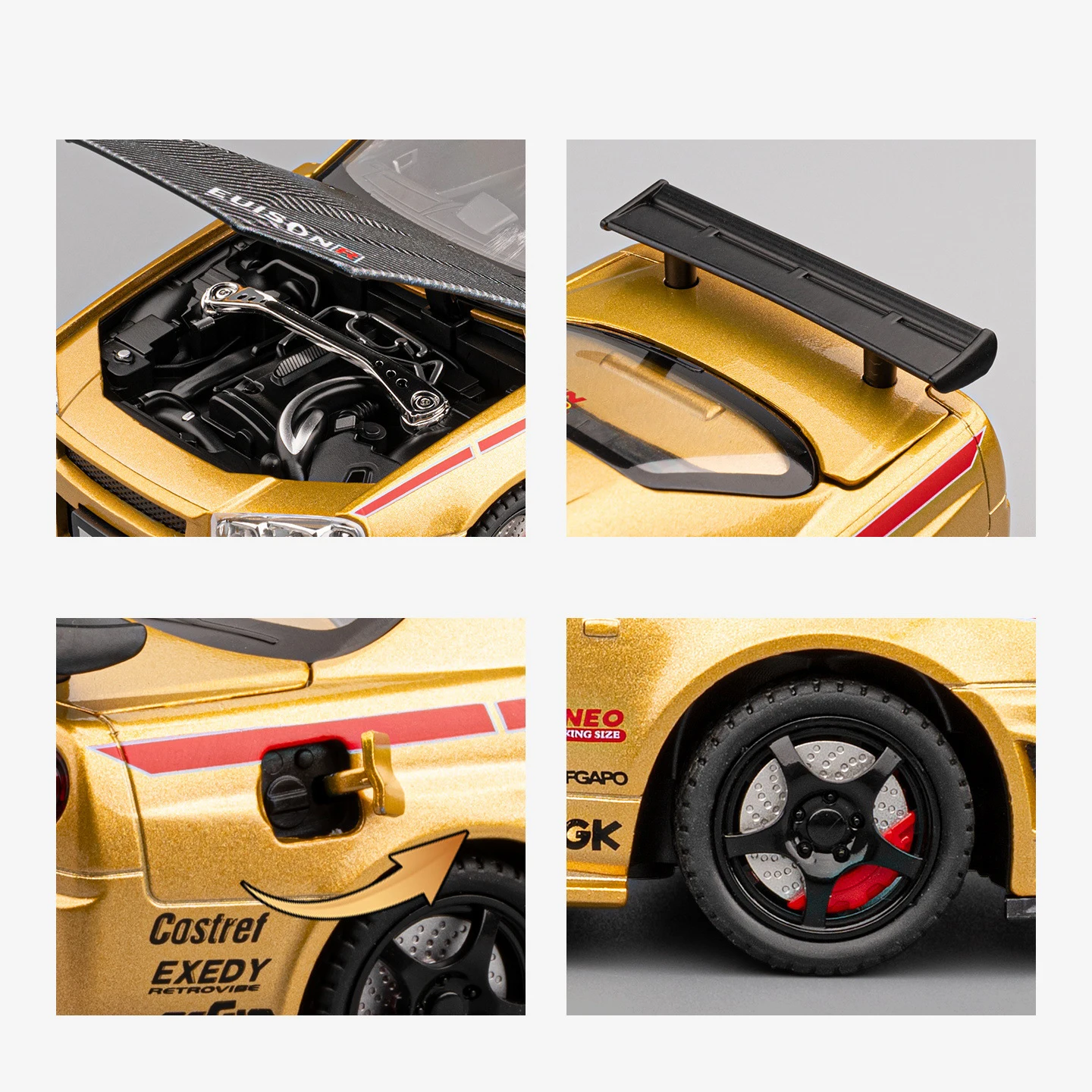 1:24 GTR R34 Skyline Racing Car Model 5 1:24 GTR R34 Skyline Racing Car Model - Image 5