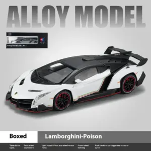 1:24 Lamborghini Veneno Diecast Model 16 S974a3c38682541e6b3bb0b8f68900b91G