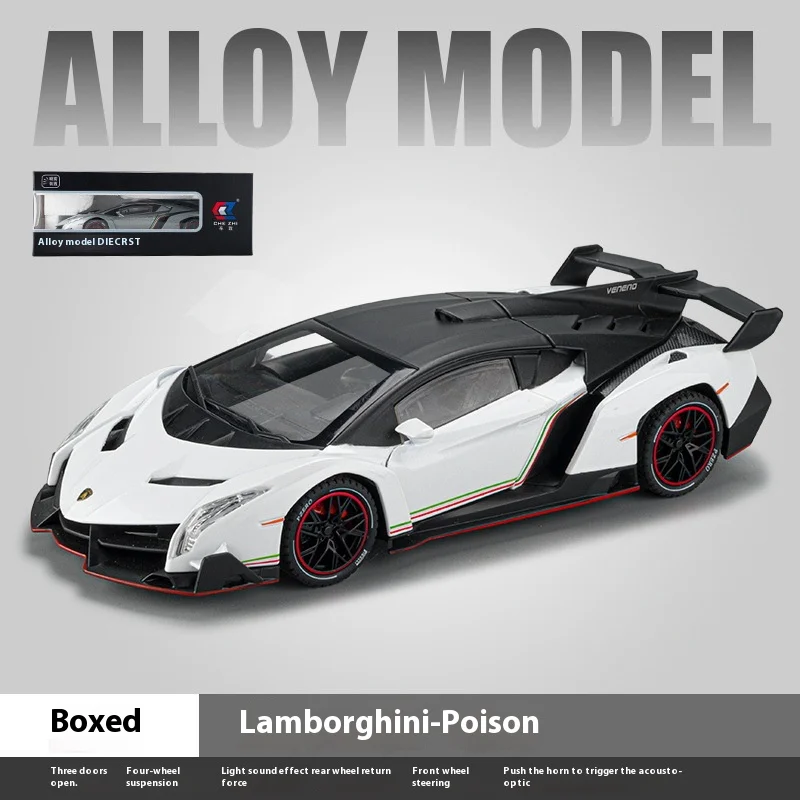 1:24 Lamborghini Veneno Diecast Model 7 1:24 Lamborghini Veneno Diecast Model - Image 7