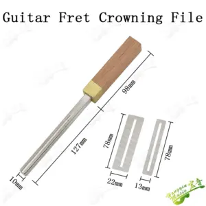 Guitar Fret Crowning File with Measuring Guide 8 S974d3f7f3fcf4bbdba68de0b366d008fo