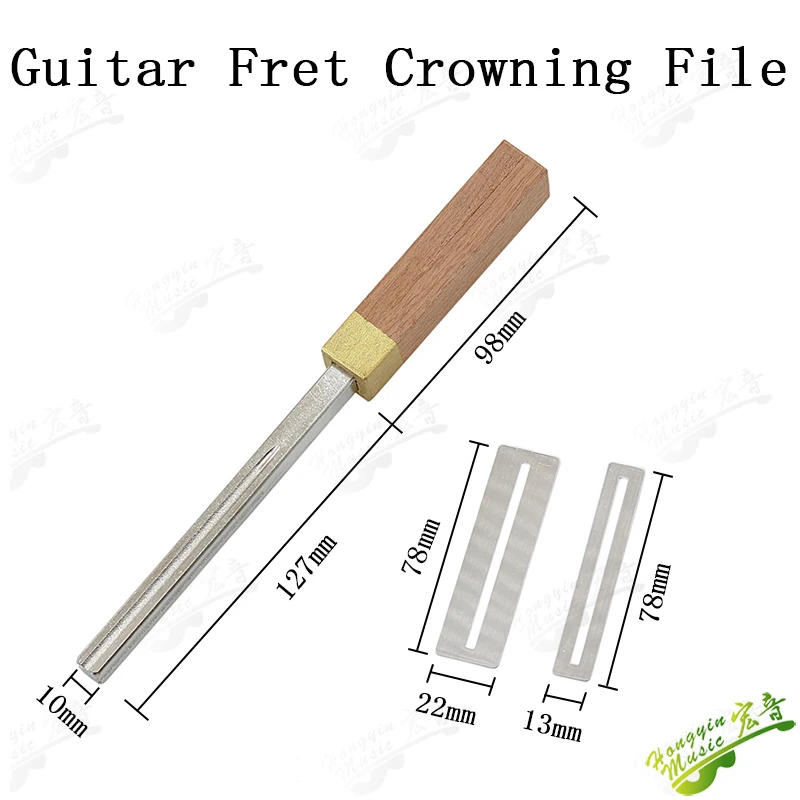 Guitar Fret Crowning File with Measuring Guide 3 Guitar Fret Crowning File with Measuring Guide - Image 3