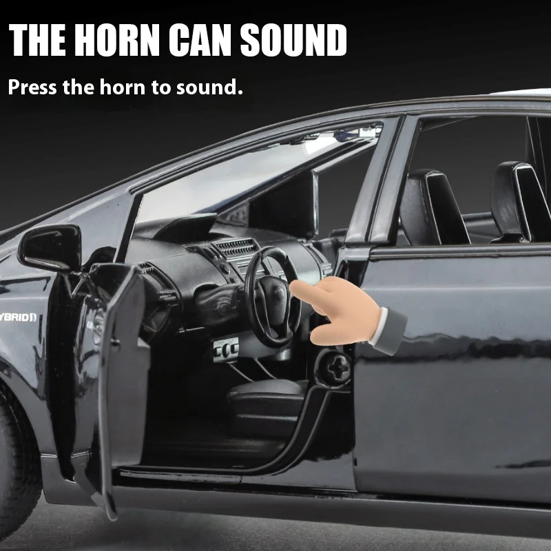 Toyota Prius 1:32 Scale Diecast Model with Sound 4 Toyota Prius 1:32 Scale Diecast Model with Sound - Image 4