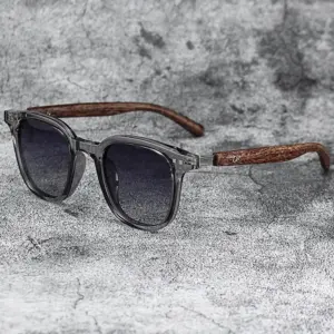Retro Wood Grain Square Sunglasses for Men Women 17 S976e8d16e9fb4308af0be093d060a4d7w