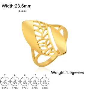 Elegant Ethnic Stainless Steel Ring for Women 13 S977fa389409b4bc8afc19e2ae617fe35v