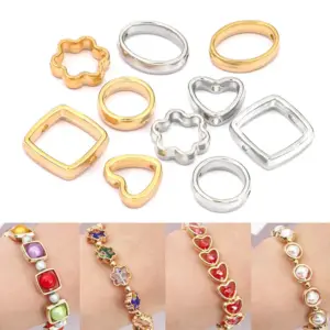 Two-Hole Beads for Jewelry Crafting - 50 pcs 11 S97a3cbb8514242d3bd95fcac8ea155b5Y