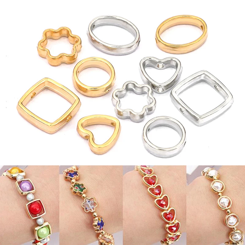 Two-Hole Beads for Jewelry Crafting - 50 pcs 2 Two-Hole Beads for Jewelry Crafting - 50 pcs - Image 2