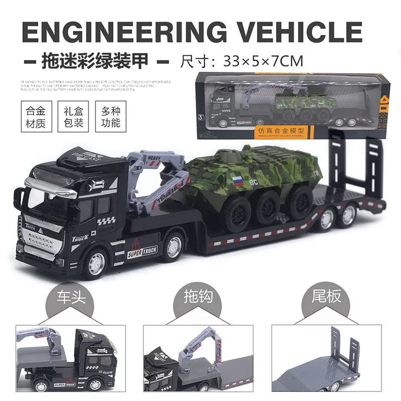 1:50 Scale Military Flatbed Transport Model Set 9 1:50 Scale Military Flatbed Transport Model Set - Image 9
