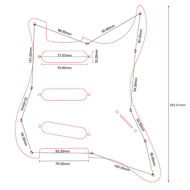 Vibrant Custom Fender Strat Pickguard for US/Mexico 6 Vibrant Custom Fender Strat Pickguard for US/Mexico - Image 6