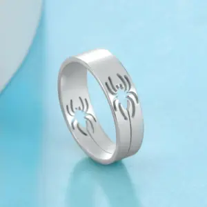 Stainless Steel Geometric Spider Ring 11 S98406ad35ea144e88575d980dac07b46T