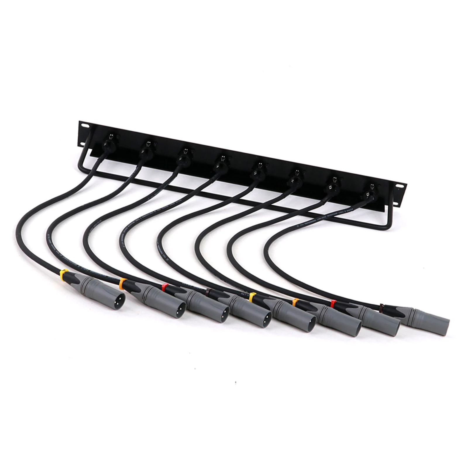 Professional 1U XLR Patch Panel with 8 Male Connectors 9 Professional 1U XLR Patch Panel with 8 Male Connectors - Image 9