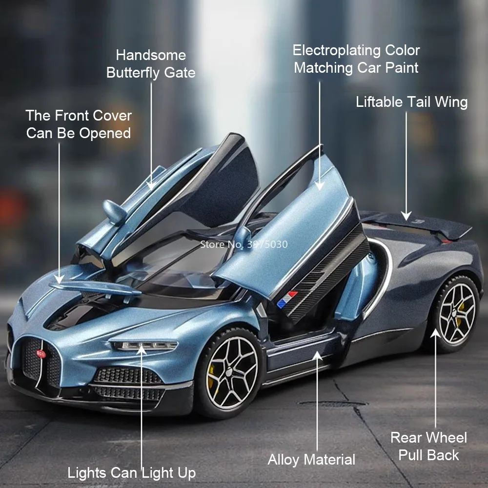 1:32 Alloy Bugatti Tourbillon Model 2 1:32 Alloy Bugatti Tourbillon Model - Image 2