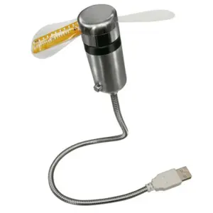 Vibrant LED Clock Fan for Desktop 14 S98a8d9c4f7574205b466844fefc0371fh