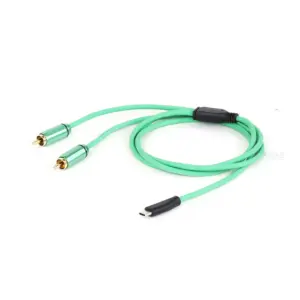 Vibrant Purple USB C to Dual RCA Cable 1m/2m 14 S98babd3cfa3649b386ead6122120b829J