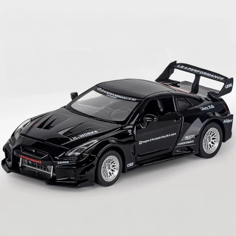 Black Nissan Skyline GTR 1:32 Scale Diecast Model 9 Black Nissan Skyline GTR 1:32 Scale Diecast Model - Image 9