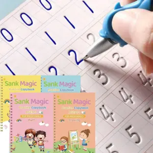 Colorful Preschool Reusable Practice Copybooks Set