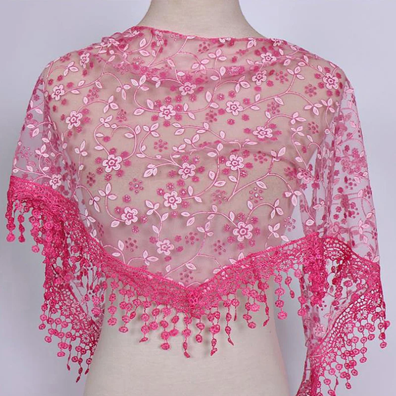 Vibrant Women's Triangle Wrap Scarf 4 Vibrant Women's Triangle Wrap Scarf - Image 4